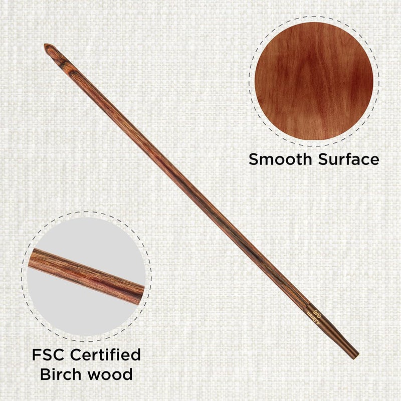 KnitPro Ginger Afghan/Tunisian Crochet Hook | US Size G (4mm) - Image 2